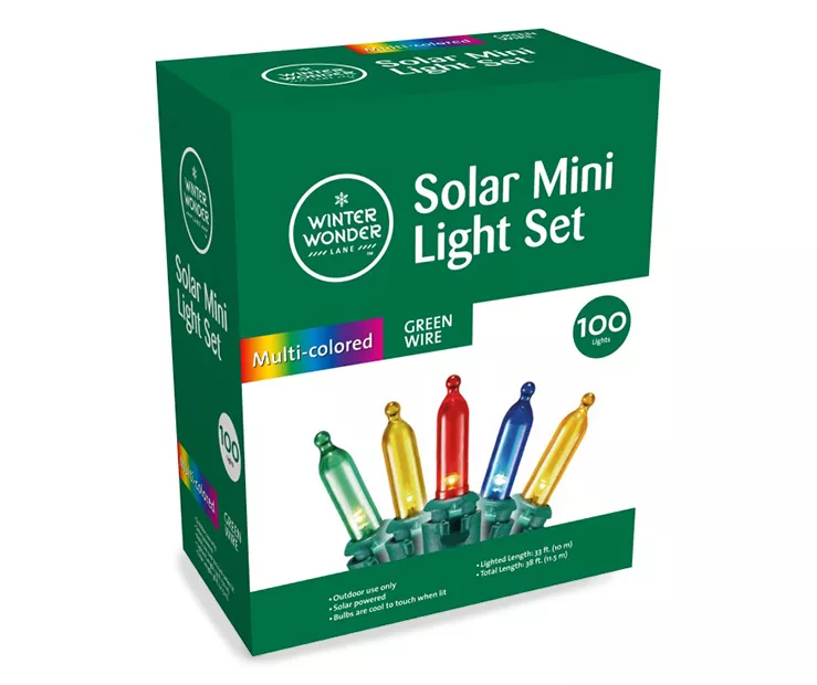 Multi-Color LED Mini Solar Light Set, 100-Lights 2 Multi-Color LED Mini Solar Light Set, 100-Lights - Image 2