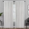 Harper Snow Velvet Blackout Rod Pocket Curtain Panel, (108")