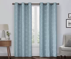 Hazel Geo Harbor Blackout Grommet Curtain Panel, (84")