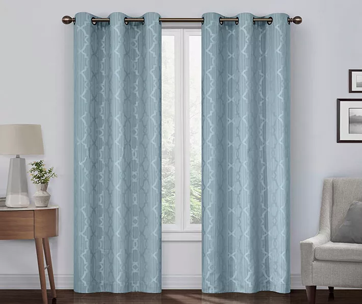 Hazel Geo Harbor Blackout Grommet Curtain Panel, (84") 1 Hazel Geo Harbor Blackout Grommet Curtain Panel, (84")