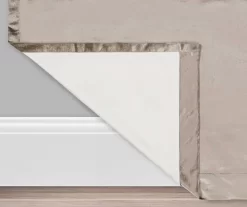 Harper Mushroom Velvet Blackout Rod Pocket Curtain Panel, (63") -Deco Haven Shop 810475018 3