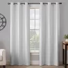 Gabriella Light Gray Blackout Grommet Curtain Panel, (63")
