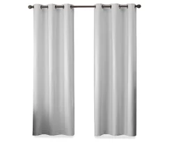 Gabriella Light Gray Blackout Grommet Curtain Panel, (63") -Deco Haven Shop 810475134 4