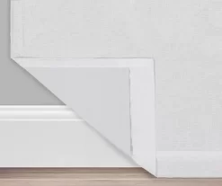 Nora White Blackout Rod Pocket Curtain Panel, (108") -Deco Haven Shop 810475189 3