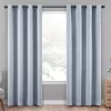 Cara Denim Blackout Grommet Curtain Panel, (84")