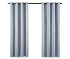 Cara Denim Blackout Grommet Curtain Panel, (84") -Deco Haven Shop 810475206 4