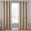 Cara Mocha Blackout Grommet Curtain Panel, (108")