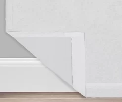 Nora White Blackout Rod Pocket Curtain Panel, (95") -Deco Haven Shop 810475266 3