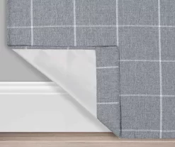 Peconic Indigo Blackout Grommet Curtain Panel, (63") -Deco Haven Shop 810475404 3