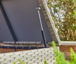 Gray 140-Gallon All-Weather Wicker Storage Deck Box 13 Gray 140-Gallon All-Weather Wicker Storage Deck Box -Deco Haven Shop 810477588 A0 6