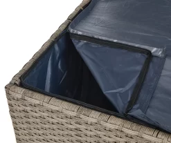 Gray 140-Gallon All-Weather Wicker Storage Deck Box 14 Gray 140-Gallon All-Weather Wicker Storage Deck Box -Deco Haven Shop 810477588 A0 7