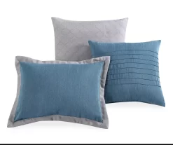 Vittorio Teal & Gray Comforter Set -Deco Haven Shop 810485246 810485247 11