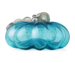 4" Blue Glass Pumpkin -Deco Haven Shop 810491565 A0 5