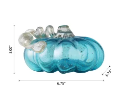 4" Blue Glass Pumpkin -Deco Haven Shop 810491565 A0 7