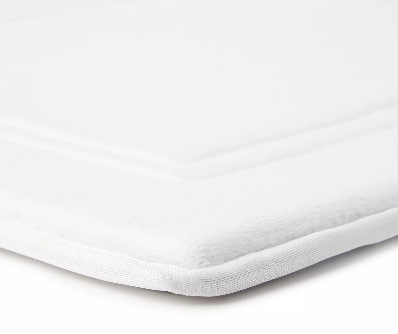 STP White Memory Foam Bath Rug 2 STP White Memory Foam Bath Rug - Image 2