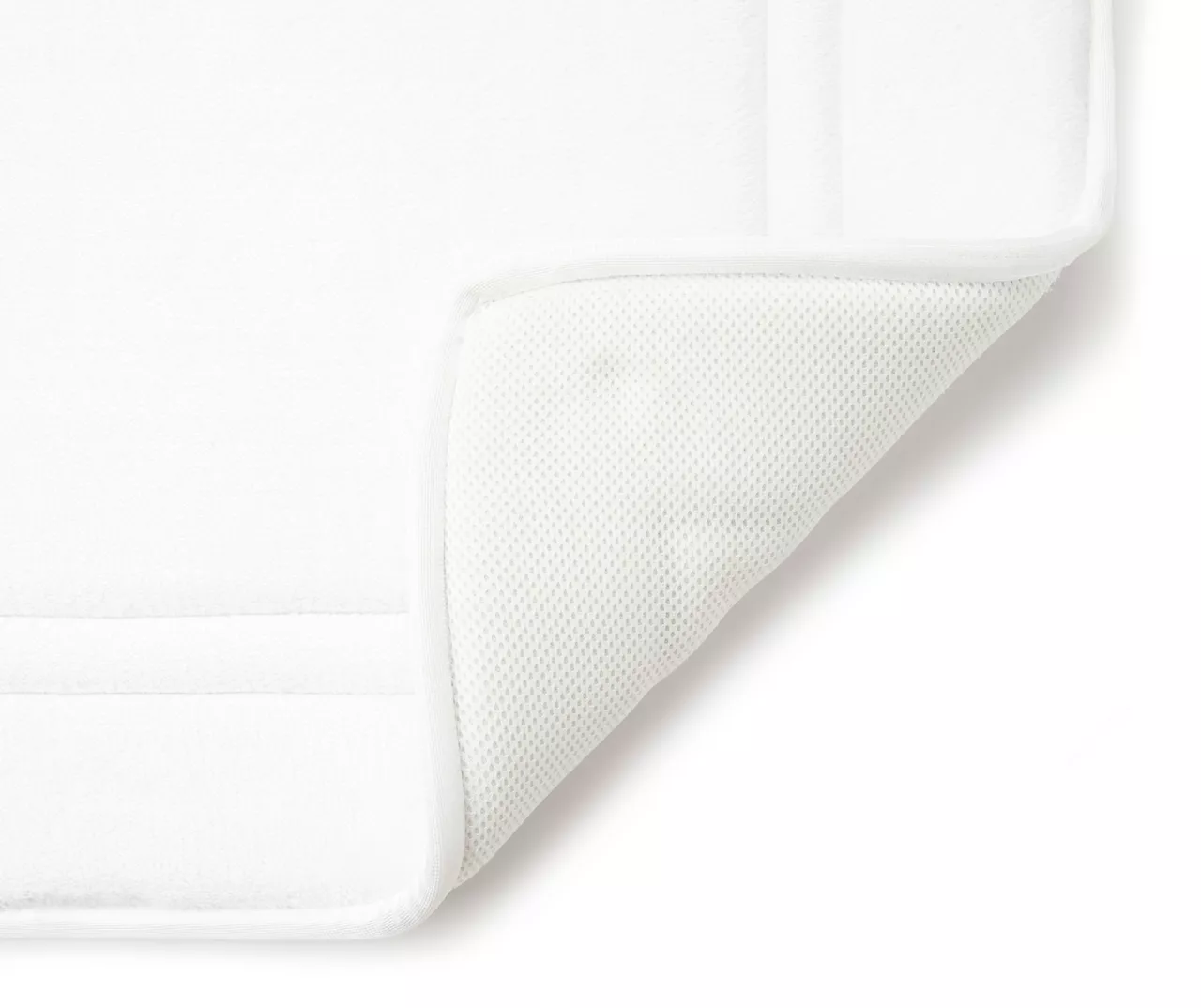 STP White Memory Foam Bath Rug 3 STP White Memory Foam Bath Rug - Image 3