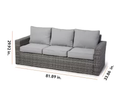 Broyhill Eagle Brooke All-Weather Wicker Cushioned Patio Sofa 34 Broyhill Eagle Brooke All-Weather Wicker Cushioned Patio Sofa -Deco Haven Shop 810498108 99 2