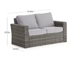 Broyhill Eagle Brooke All-Weather Wicker Cushioned Patio Loveseat 39 Broyhill Eagle Brooke All-Weather Wicker Cushioned Patio Loveseat -Deco Haven Shop 810498109 18