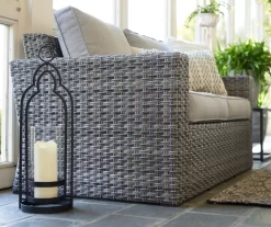 Broyhill Eagle Brooke All-Weather Wicker Cushioned Patio Loveseat 34 Broyhill Eagle Brooke All-Weather Wicker Cushioned Patio Loveseat -Deco Haven Shop 810498109 810499368