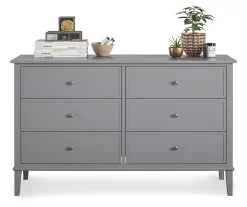 Somerville Gray 6-Drawer Dresser -Deco Haven Shop 810498835 3