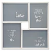 Framed Home Sentiment 4-Piece Canvas Set
