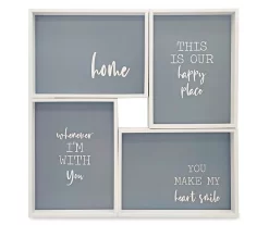 Framed Home Sentiment 4-Piece Canvas Set