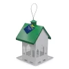Green & White Church Metal Bird Feeder