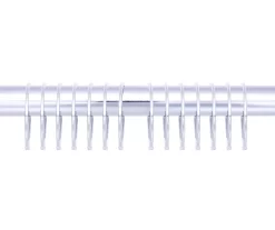 Chrome O-Ring Shower Curtain Rings, 12-Count -Deco Haven Shop 810504079 2