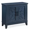 Carly Navy Blue 2-Door Accent Cabinet