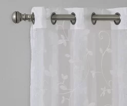 Broyhill Cassandra Floral Sheer Grommet Curtain Panel Pair -Deco Haven Shop 810507480 3