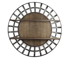 Rustic Round Shelf Organizer -Deco Haven Shop 810509320 5