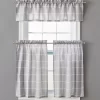 Gray Ronan Valance & Tier 3-Piece Curtain Set