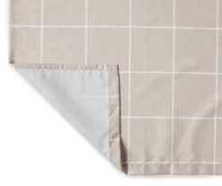 Taupe Ronan Valance & Tier 3-Piece Curtain Set -Deco Haven Shop 810511104 2