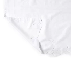 White Lily Valance & Tier 3-Piece Curtain Set -Deco Haven Shop 810511105 2