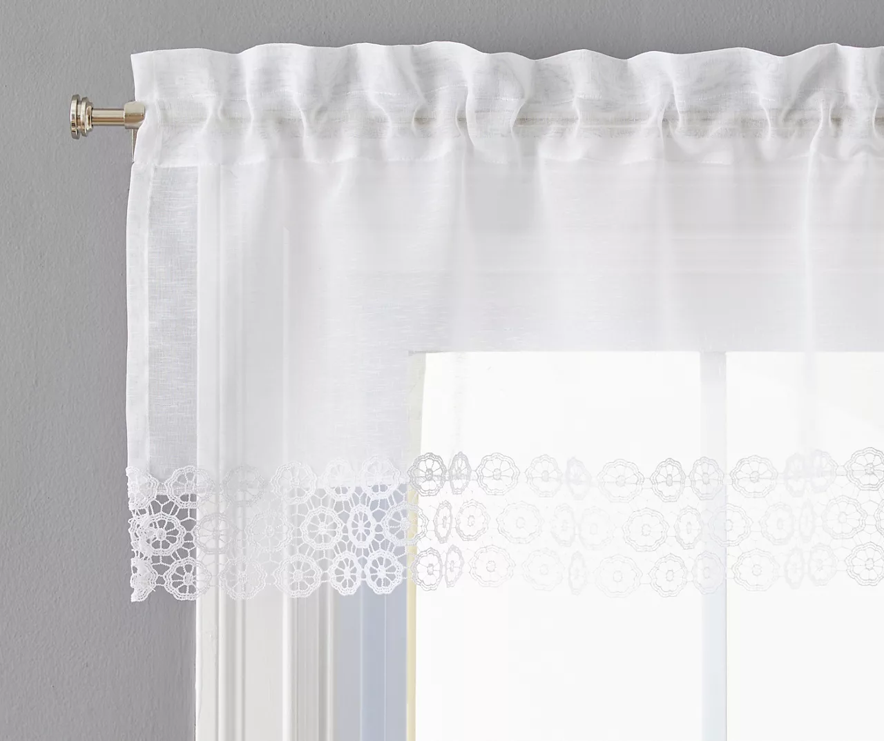 Kira Valance & Tier 3-Piece Curtain Set 2 Kira Valance & Tier 3-Piece Curtain Set - Image 2