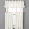 Ivory Valance & Tier 3-Piece Curtain Set
