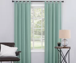 Broyhill Durham Semi-Sheer Textured Tab Top Curtain Panel -Deco Haven Shop 810511393 3