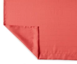 Coral Tucker Valance & Tier 3-Piece Curtain Set -Deco Haven Shop 810511402 2