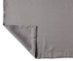 Gray Tucker Valance & Tier 3-Piece Curtain Set -Deco Haven Shop 810511406 2