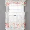 Maggie Floral Valance & Tier 3-Piece Curtain Set