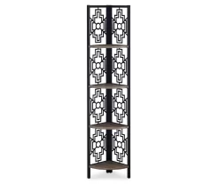 Monarch Geometric 4-Shelf Corner Bookcase -Deco Haven Shop 810512947 2