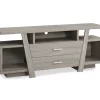 60" Dark Taupe 2-Drawer TV Stand