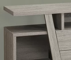 60" Dark Taupe 2-Drawer TV Stand -Deco Haven Shop 810512981 4