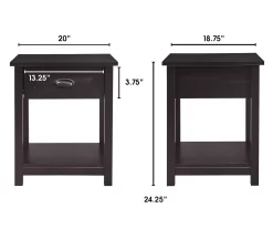 Baily Black Nightstand -Deco Haven Shop 810513516 4