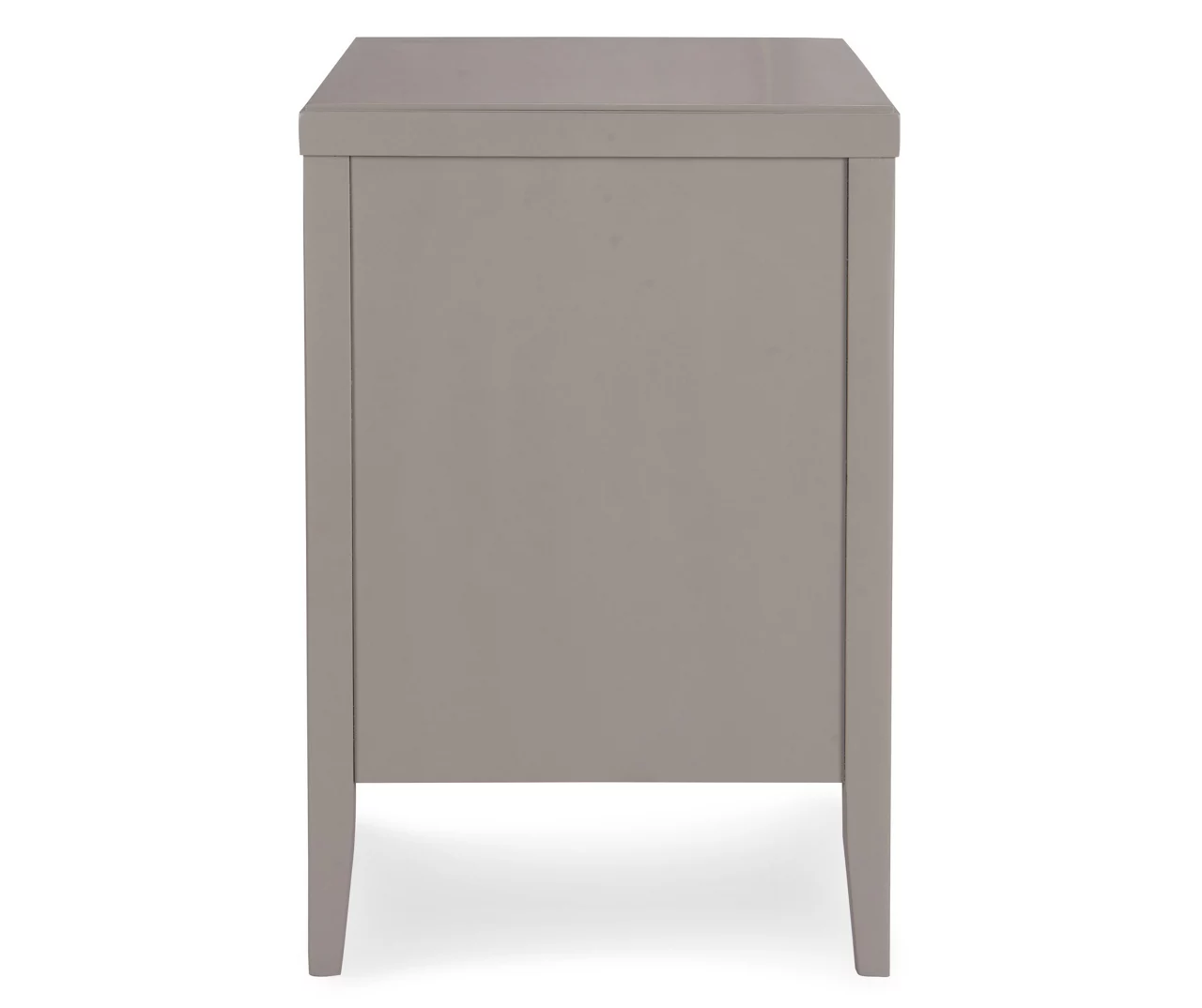 Gray Finley Wood 3-Drawer Nightstand 8 Gray Finley Wood 3-Drawer Nightstand - Image 8