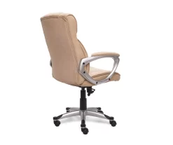 Fawn Tan Linen Executive Office Chair -Deco Haven Shop 810513549 6