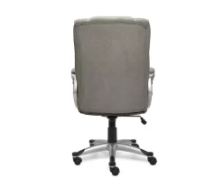 Glacial Gray Linen Executive Office Chair -Deco Haven Shop 810513550 7