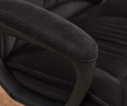 Hannah Charcoal Gray Microfiber Office Chair -Deco Haven Shop 810513553 5