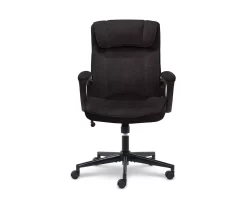 Hannah Charcoal Gray Microfiber Office Chair