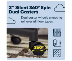 Hannah Charcoal Gray Microfiber Office Chair -Deco Haven Shop 810513553 A0 9